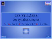 Les syllabes simples