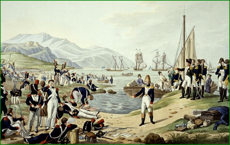 Napoléon 1er, de retour de son premier exil à l'île d'Elbe