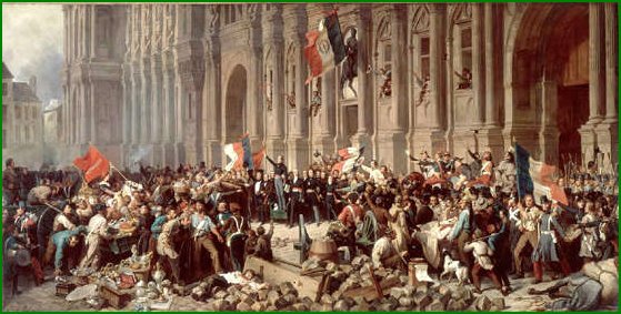 Lamartine atteint l'Hôtel de ville de Paris