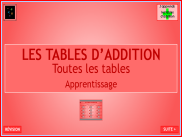 Toutes les tables d'addition (1)