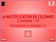 Calcul : La multiplication en colonnes - (4)