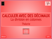 La division en colonnes avec des décimaux - Théorie (1)