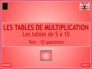 Les tables de multiplication de 6 à 10 (2)