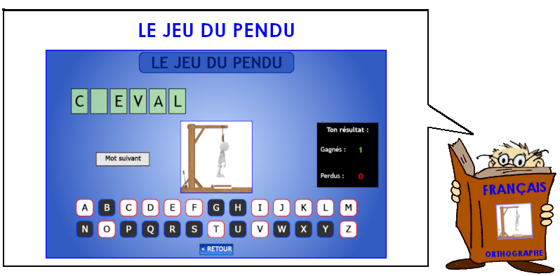 Soutien67 : Français - Divers - Le jeu du pendu