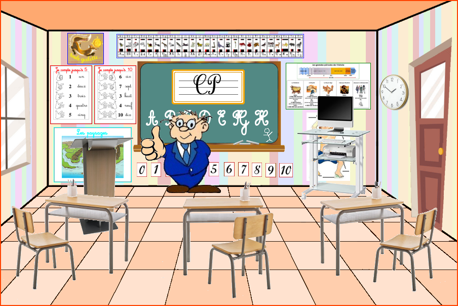 Salle de classe du Soutien scolaire pour le CP