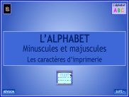 L'alphabet : les caractères d'imprimerie