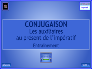 Conjugaison - Les auxiliaires à l'impératif présent - Entrainement