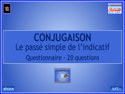 Conjugaison - Le passé simple - Test