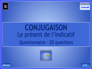 Conjugaison : test - le présent de l'indicatif