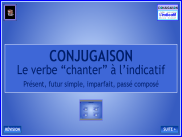 Le verbe chanter aux principaux temps de l'indicatif