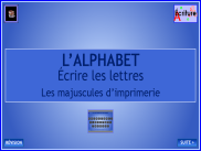 Écrire les lettres de l'alphabet - Majuscules d'imprimerie