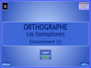 Orthographe - Les homophones - Entrainement (1)