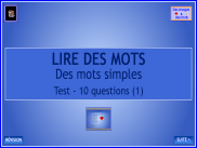 Lire des mots : Test (1)