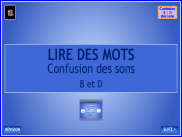 Lire des mots - Confusion de sons (1)