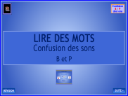 Lire des mots - Confusion de sons (2)