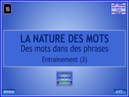 La nature des mots : des mots dans des phrases (1)