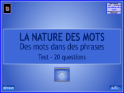 La nature des mots : Test