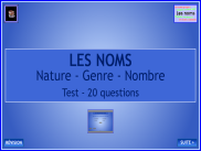 Les noms : Questionnaire