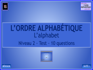 L'ordre alphabétique - Test 2