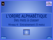 L'ordre alphabétique - Classer des mots (1)