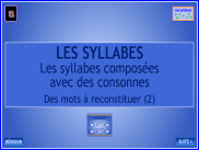 Les syllabes : des mots à reconstituer (2)