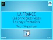 Les villes de France et les pays frontaliers