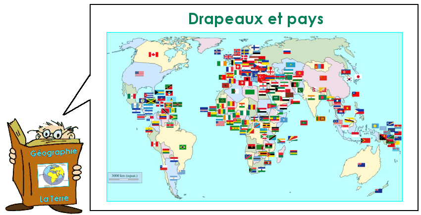 Les drapeaux et les pays du monde