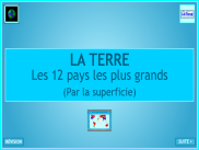 La Terre : les 10 pays les plus grands