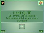 L'Antiquité : chronologie et documents