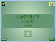 L'Antiquité : l'Egypte - Puzzles