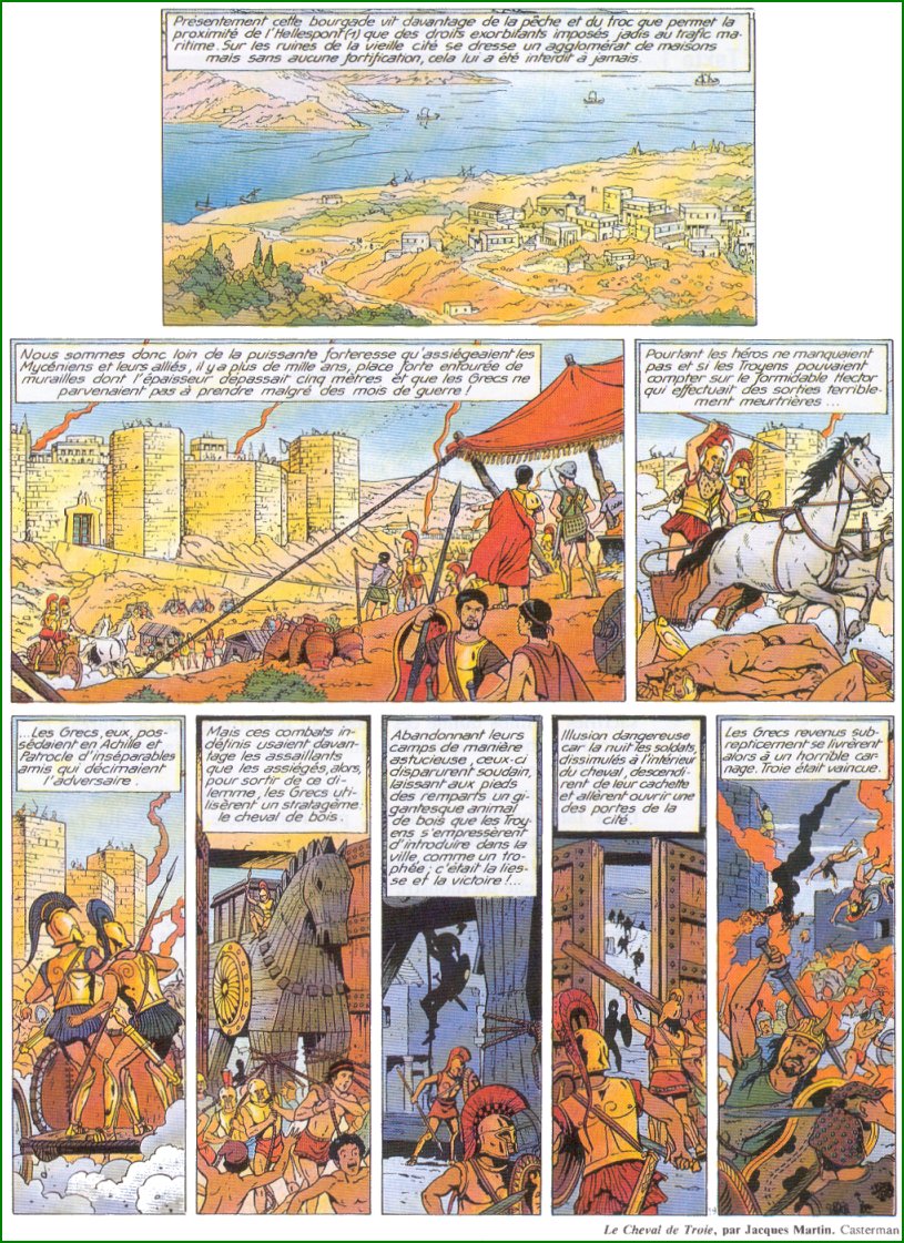 La guerre de Troie en BD