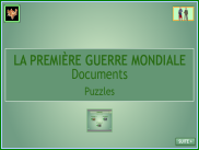 La Première Guerre mondiale : puzzles