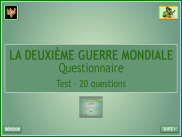 La Deuxième Guerre mondiale : questionnaire