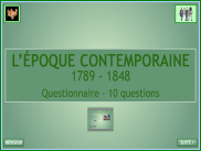 L'Époque contemporaine : Questionnaire