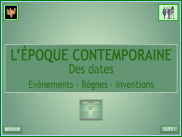 L'Époque contemporaine : Quelques dates à connaître