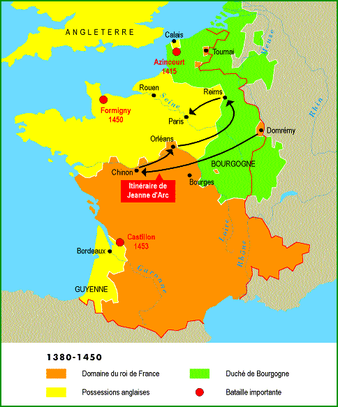 Carte 1380-1450