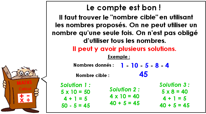 Le compte est bon - Niveau 2