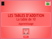 Exercices : La table d'addition de 10