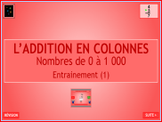 Calcul : L'addition en colonnes - Nombres de 0 à 1 000 (1)