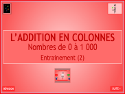 Calcul : L'addition en colonnes - Nombres de 0 à 1 000 (2)