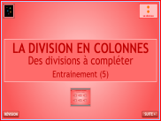 La division en colonnes - Entrainement (5)