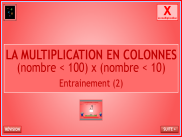 Calcul : La multiplication en colonnes - (2)