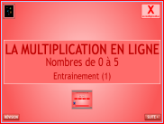 Calcul : La multiplication en ligne (1)