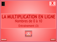 Calcul : La multiplication en ligne (6)