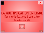 Calcul : La multiplication en ligne (7)