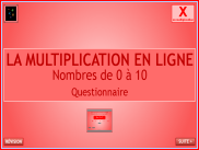 Calcul : La multiplication en ligne (Test 1)