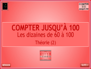 Compter jusqu'à 100 - Théorie : les dizaines