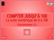 Compter jusqu'à 100 : Entrainement (1)