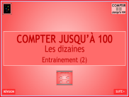 Compter jusqu'à 100 : Entrainement (2)