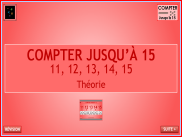 Compter jusqu'à 15 - Théorie